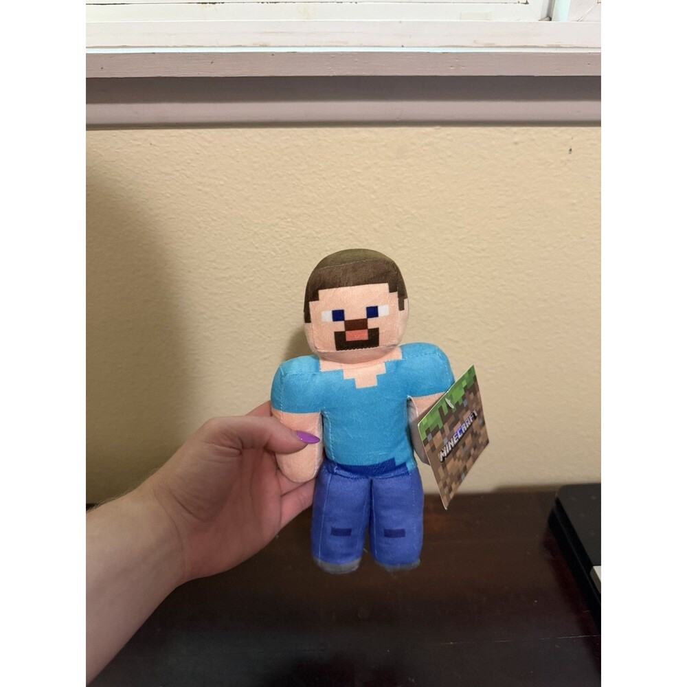 Minecraft Steve Plush Toy 9" Stuffed Doll Figure Mojang Video Game NEW